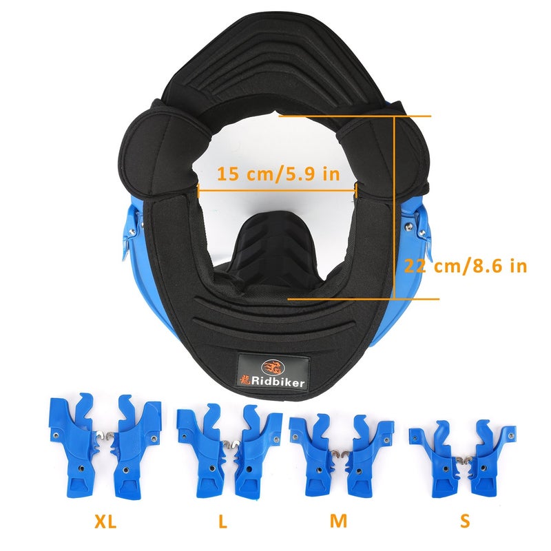 RIDBIKER Motocross Gear Neck Protector Motorcycle Neck Brace for Adult Neck Guard MTB Body Protection Gear (Black) - Image 4